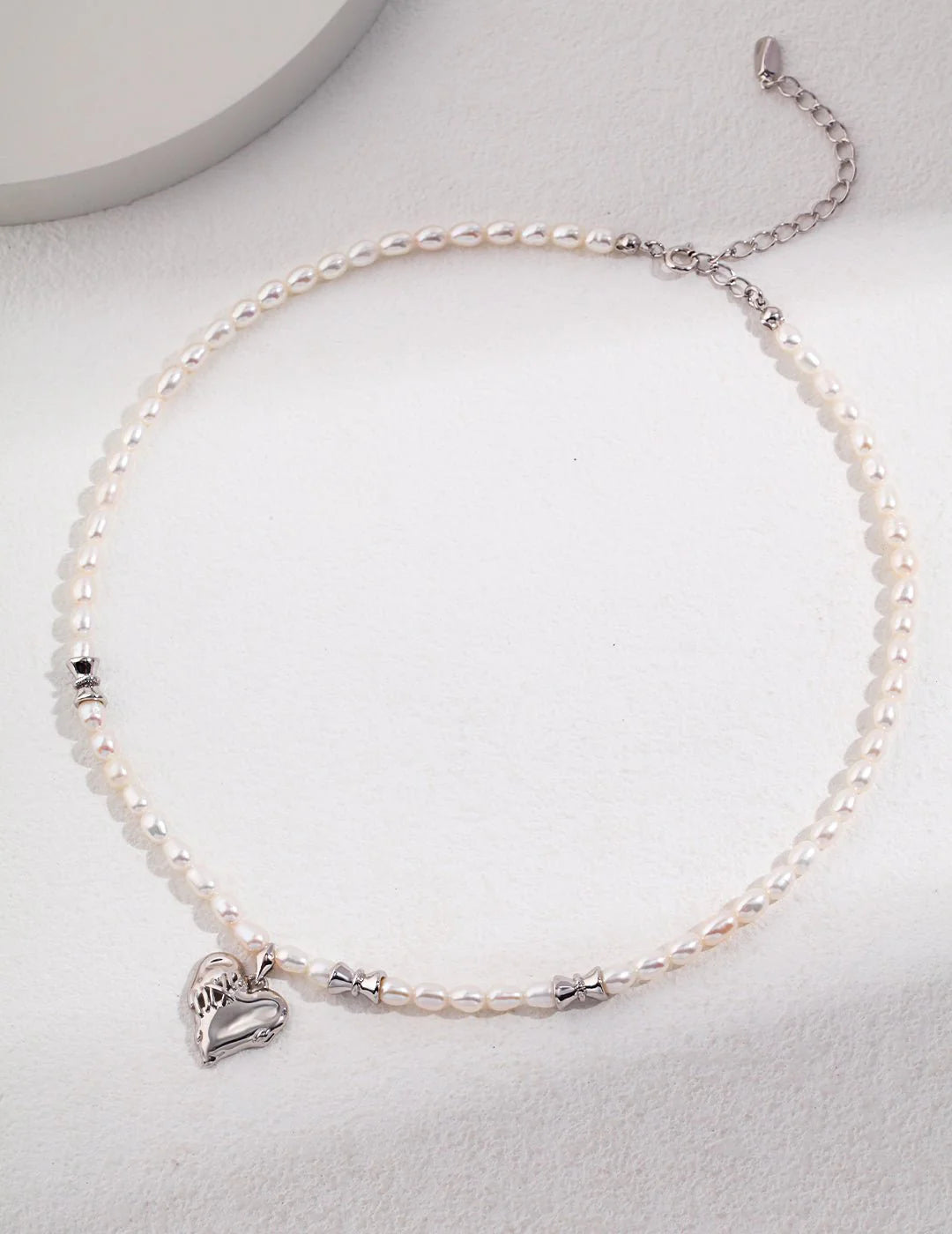 Heart's Embrace Pearl Necklace