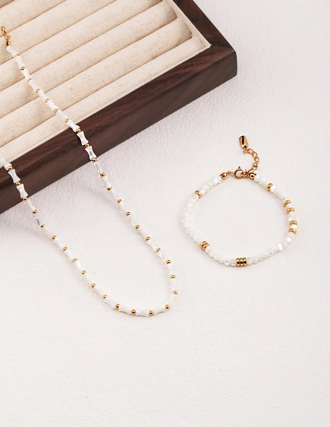 Bamboo Mother of Pearl Necklace